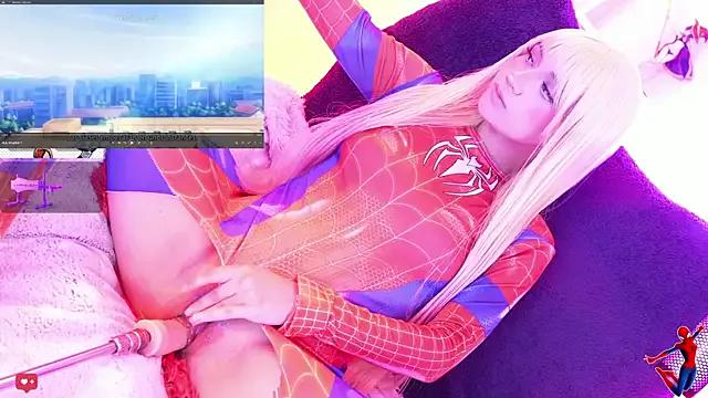 StripChat jinixxxx is Freechat jinixxxx — spit tits+ahegao of spiderwoman